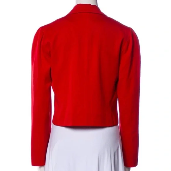 Oscar de la Renta Vintage Red Blazer - Picture 3 of 9